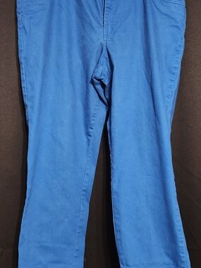 Plus Size Bright Blue Straight Stretch Jeans